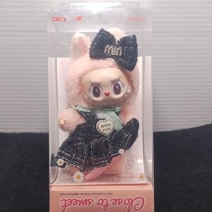 Labubu Mimiko Plush Doll with Black Bow